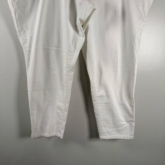 Democracy Women's White Stretch Cotton High Rise Skinny Jeans Plus Size 24W - Picture 3 of 10